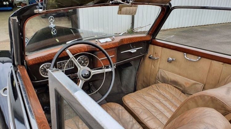 Mercedes 170S Cabriolet inredning